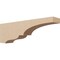 Ekena Millwork 4"W x 24"D x 8"H Thin Asheboro Rough Cedar Woodgrain TimberThane Corbel, Primed Tan CORUR04X24X08ASHRCPR - alternate 1